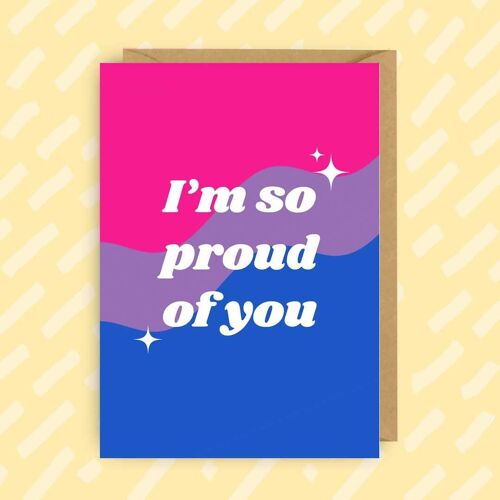 Bisexual Coming Out Congratulations Card | LGBT | LGBTQIA
