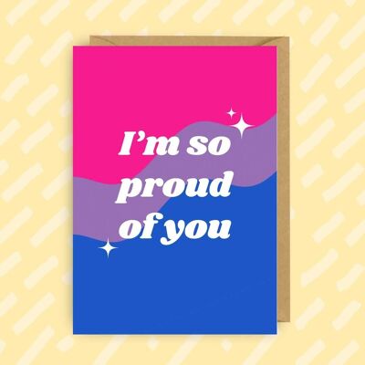 Bisexual Coming Out Congratulations Card | LGBT | LGBTQIA