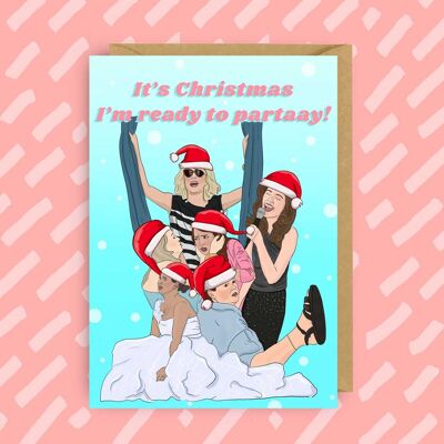Cartolina di Natale divertente per le damigelle d'onore | Film | Kristen Wiig
