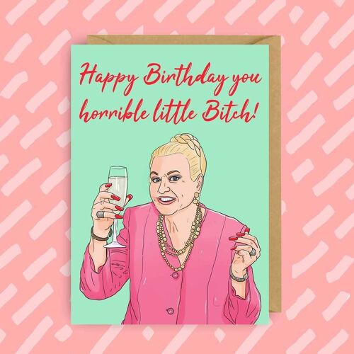 Kim Woodburn Birthday Card | LGBTQ | Funny Rude Card