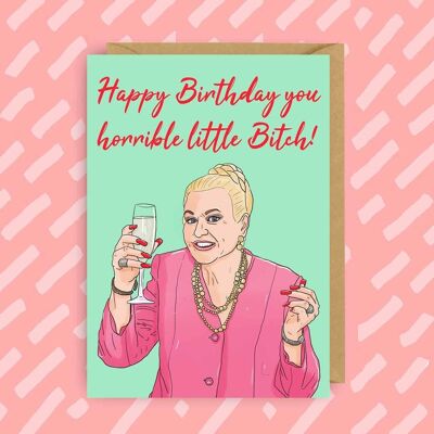 Kim Woodburn Birthday Card | LGBTQ | Funny Rude Card