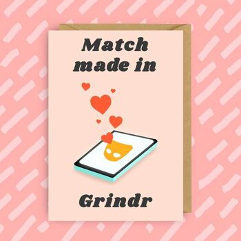 Match réalisé dans Grindr | Carte de Saint-Valentin | LGBT | Queer | Gays 1