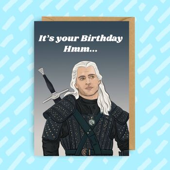 La carte d’anniversaire du sorceleur | Henri Cavill | Geralt de Riv 1