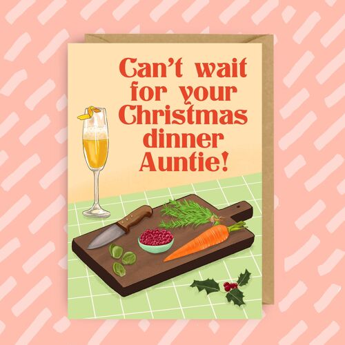 Your Christmas Dinner | Christmas Card | Auntie | Party
