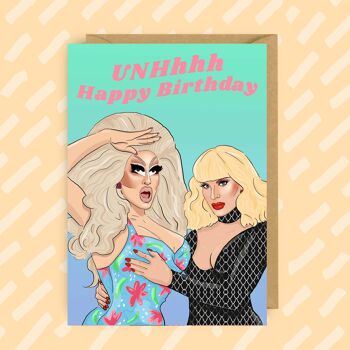 Trixie Mattel et Katya Zamo ont inspiré la carte d’anniversaire | RPDR 1