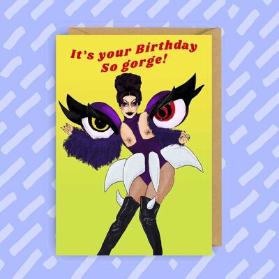 Carte d'anniversaire de Gottmik RuPaul's Drag Race | LGBTQ