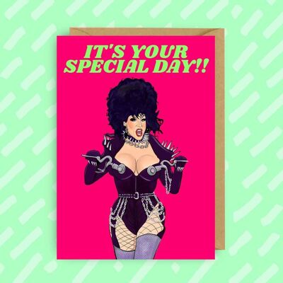 Tarjeta de cumpleaños de Jimbo | La carrera de resistencia de RuPaul | LGTB | Ru Pablo