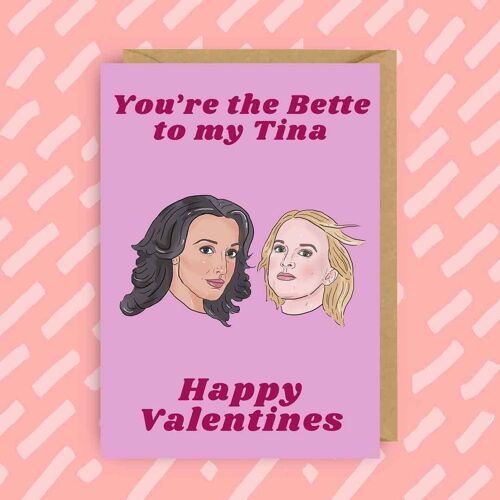 The L Word Bette & Tina Happy Valentines Card