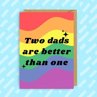 Gay Dads Vatertagskarte | LGBT | Queer | Gay-Karten