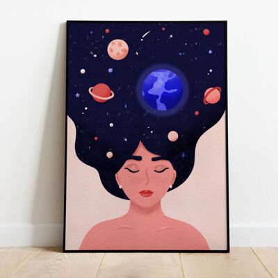 Wall art poster space - Space poster - The universe