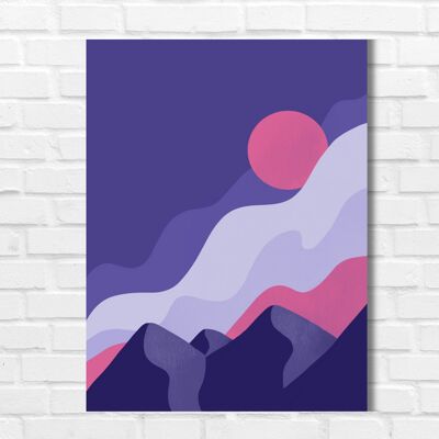 Wall art poster mountain - Mountains poster (without text)