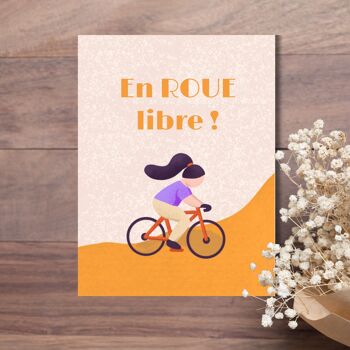Carte - En roue libre - bike card 1