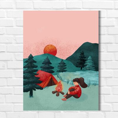 Bivouac (without text) - wall art poster outdoor