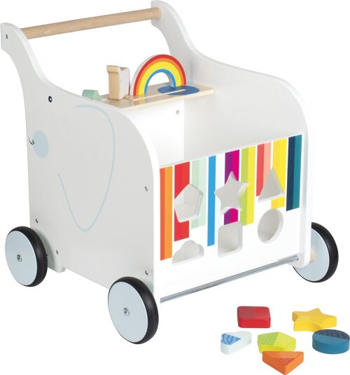 Lauflernwagen Spielzeugbox Elefant | Babyspielzeug | Holz