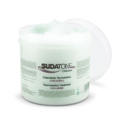 Sudatone | Crema Anticelulítica Termiactivo 500 ml | Crema Corporal Reafirmante para Combatir la Celulitis con Efecto Calor