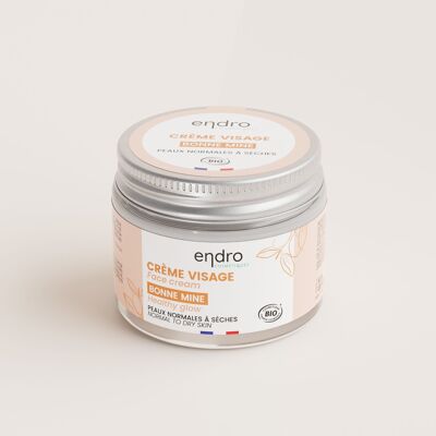 Crema facial hidratante brillo saludable