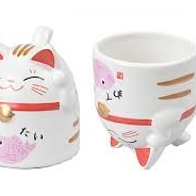 Mug lucky cat Manekineko Rose