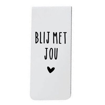 Boekenlegger magnetisch - Blij met jou