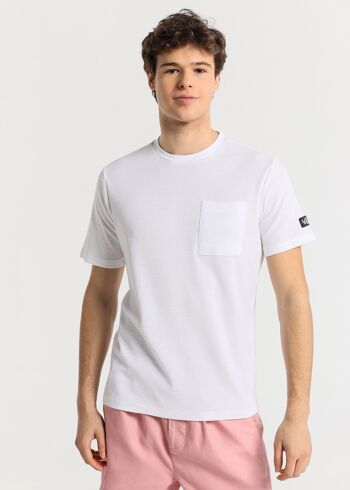 V&LUCCHINO - T-shirt manches courtes avec poche et patch logo 1