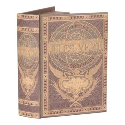 Scatola libro 23 cm Jules Verne