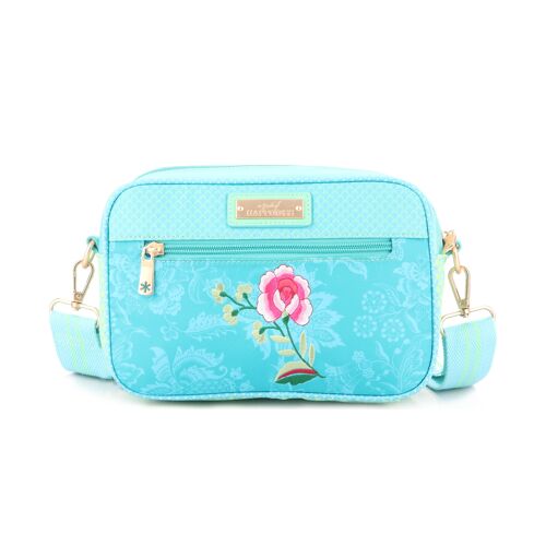 Shoulderbag front pocket AQUA