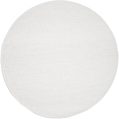 Tapis Stone Blanc Rond ø160 cm