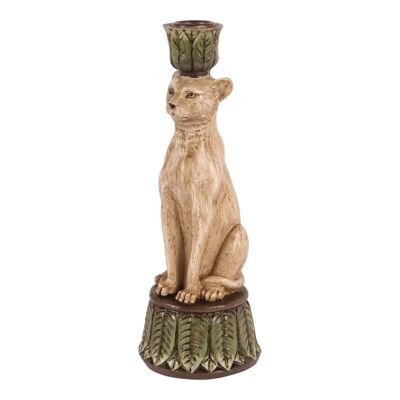 Candlestick cat 24 cm