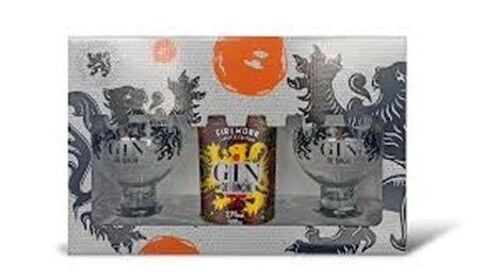 Coffret Gin de Binche Firework Limited Edition 50 cl / 2 verres
