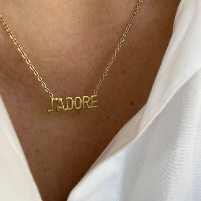 J'ADORE-Halskette – Gold oder Silber