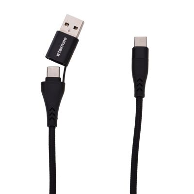 1M 2-IN-1 LIGHTNING/TYPE-C AND USB CHARGER
