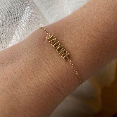 J'ADORE bracelet - gold or silver