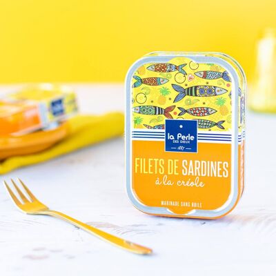 Filetes de sardina sin aceite a la criolla