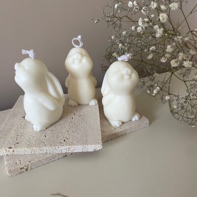 Mini Bunny - candela decorativa non profumata