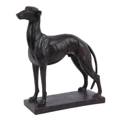 Higo. Estatua del perro Galgo