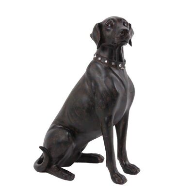 Higo. Estatua del perro Weimaraner