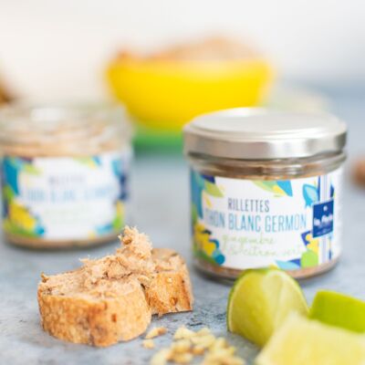 Tuna rillettes with lime and ginger