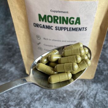 Cupplement - Capsules de Moringa Oleifera 60 pièces - Bio - Sans poudre ni thé de Moringa - Superaliments 11