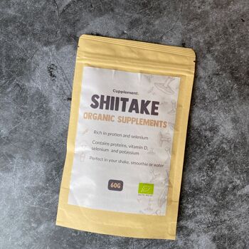 Cupplement Shiitake Powder 60 Gram - Champignon Bio - Supplément 9