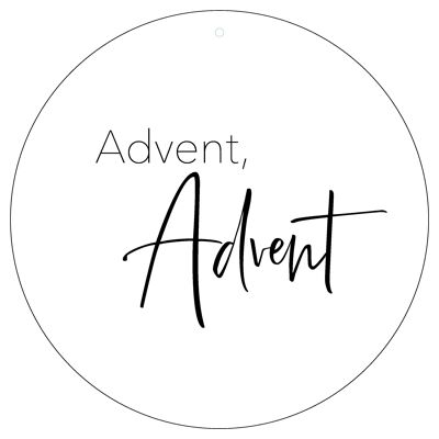 Decorative board "Advent, Advent"