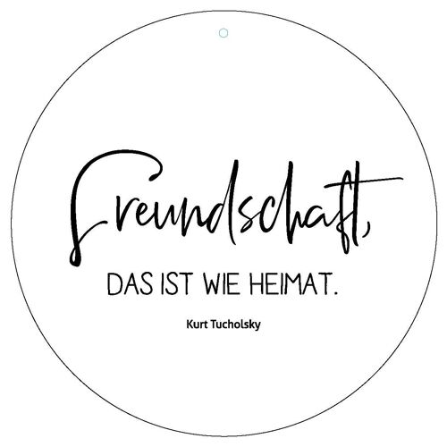 Dekoboard "Freundschaft, das ist wie Heimat."