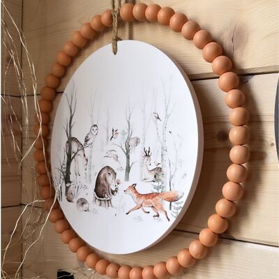 Pannello decorativo “Animali del bosco”