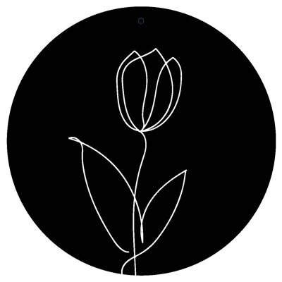 Tablero decorativo "Tulipán Amor"