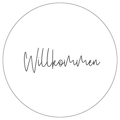 Dekoboard "Willkommen"