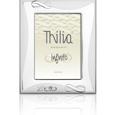 Photo Frame 18x24 cm Silver "Infinito" Line 25th Anniversary