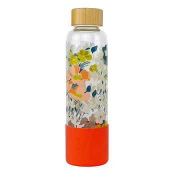 Bouteille de boisson en verre florale Joules 2