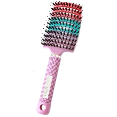 Cepillo de pelo antienredos rosa ombre