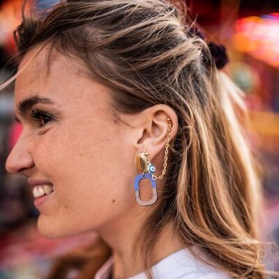 MERINGUE earrings - Blue