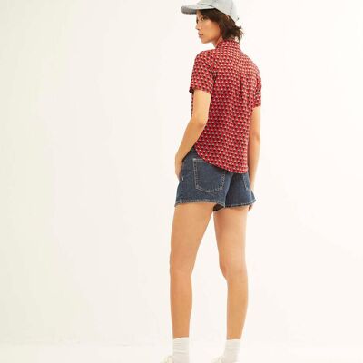 Red Bluebell Short Sleeve Shirt