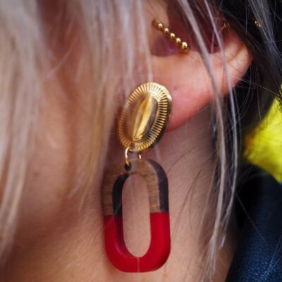 MERINGUE earrings - Red