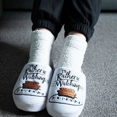 Friends: I’d Rather Be Watching Friends Slippers - Women's 5-7